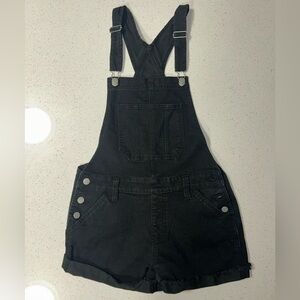 NOBO Charcoal Denim Overall Shorts